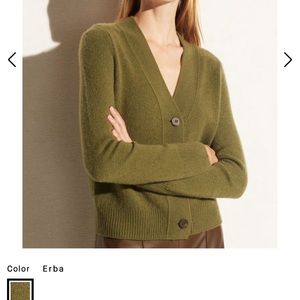 Vince shrunken button cashmere cardigan NWT